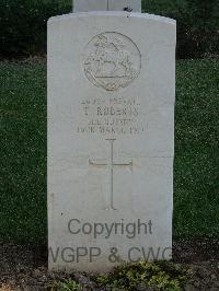 Salonika (Lembet Road) Military Cemetery - Roberts, T